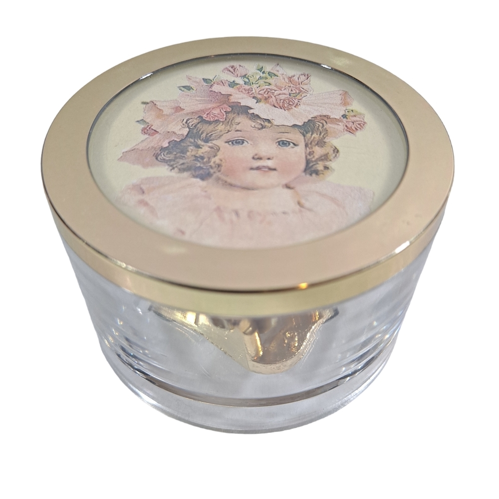 Vintage Hallmark Gold Crown Music Box Berkeley Designs "Melody Tune" With Box